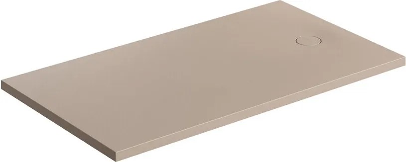 Cadita de dus compozit Omnires AquaRock M+ dreptunghiulara bej dune mat 90x160 cm