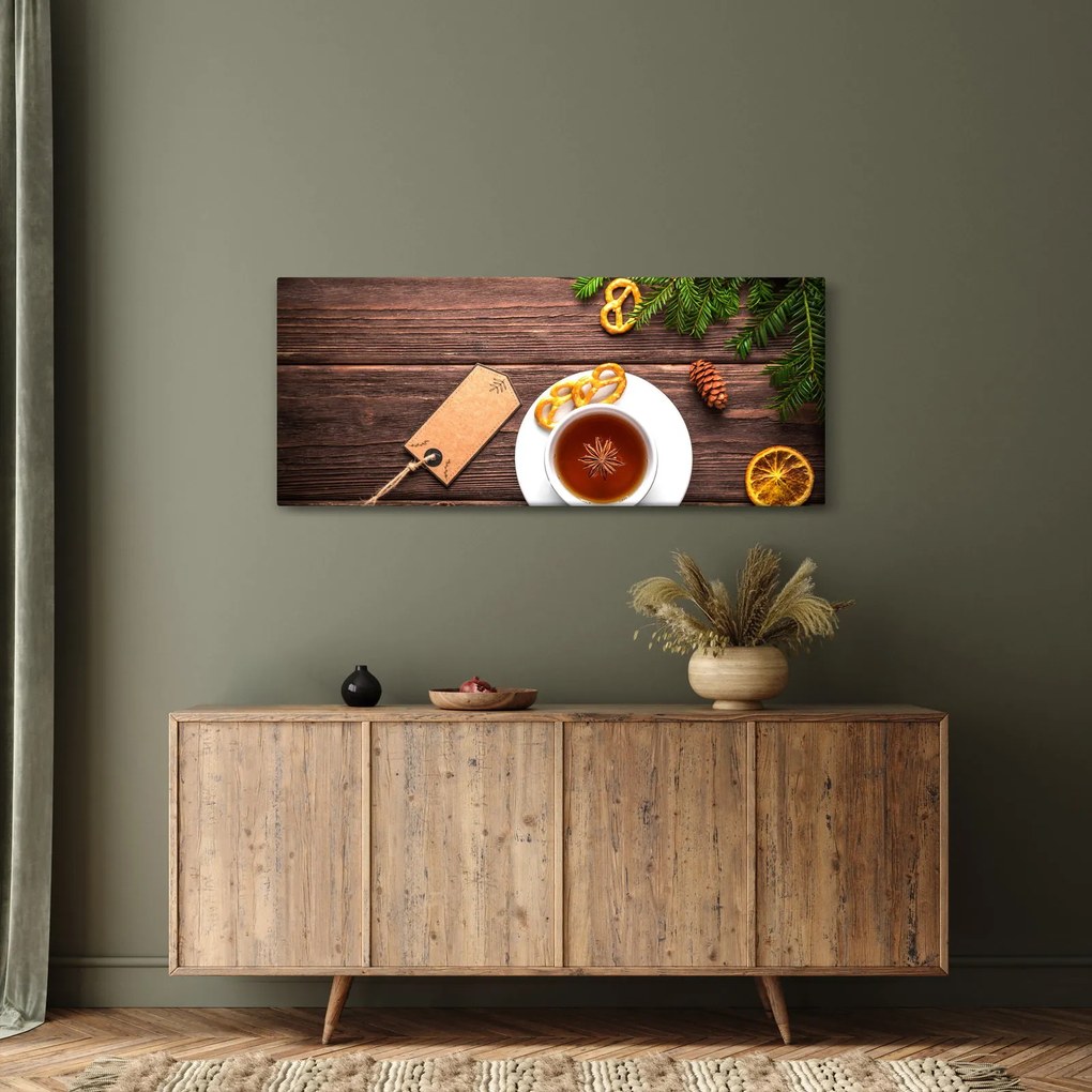 Tablou - ceașca cu decorații (120x50 cm)