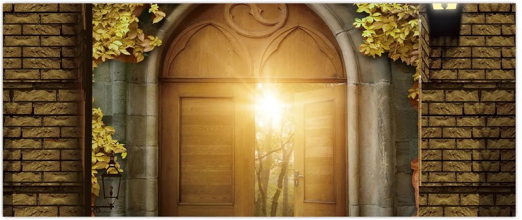 Tablou - Poarta din pădure (120x50 cm)