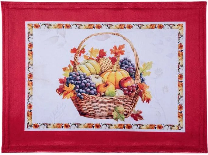 decoDoma Set de 4 suporturi și traversă de masă PUMPKINS