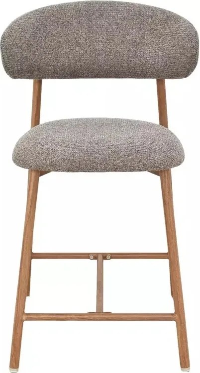 Scaun de bar Elton H-2 Noelle cappuccino 256 / stejar