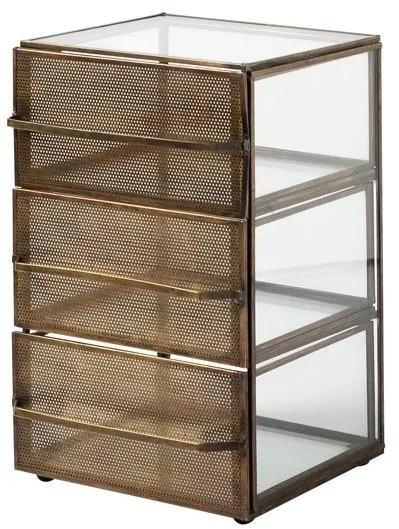 Organizator din sticla, cu 3 sertare, Draw