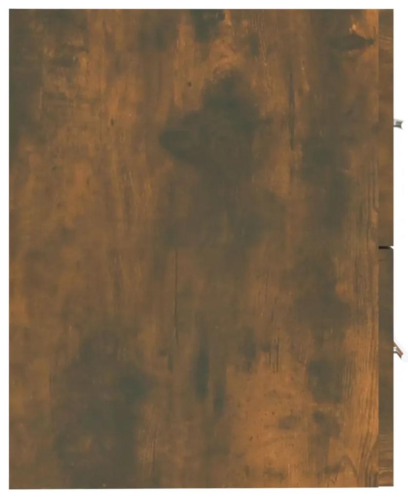 Dulap chiuveta, stejar fumuriu, 60x38,5x48 cm, lemn prelucrat