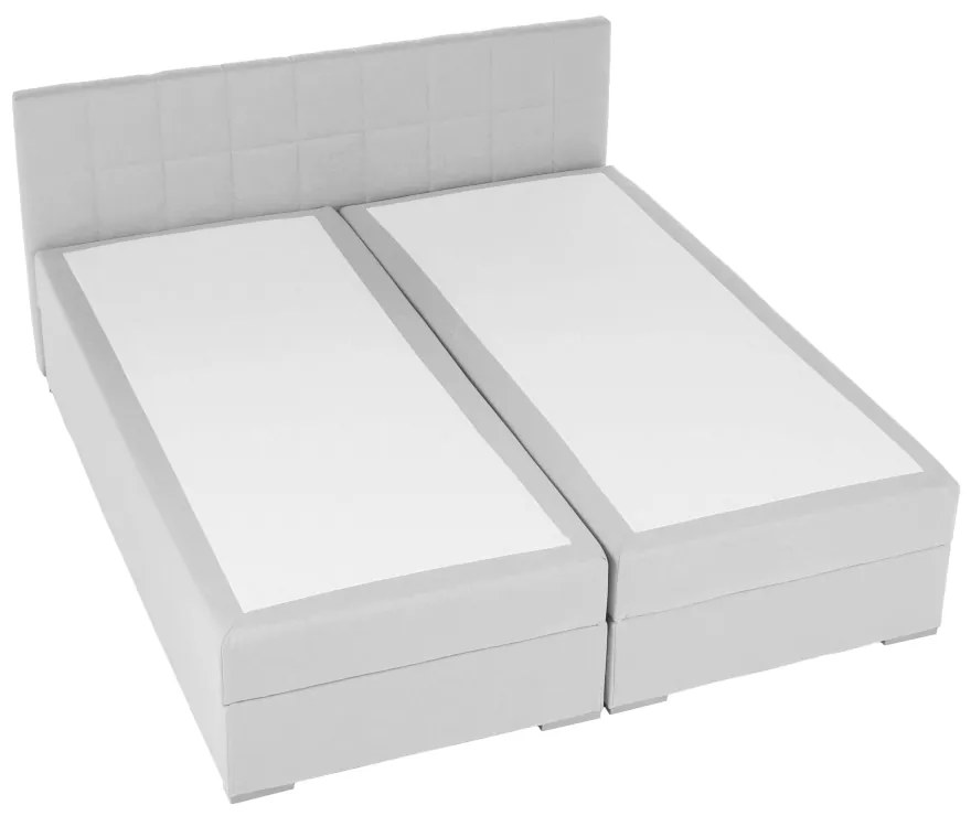 Pat tip BOXSPRING 160x200, gri deschis, FERATA KOMFORT