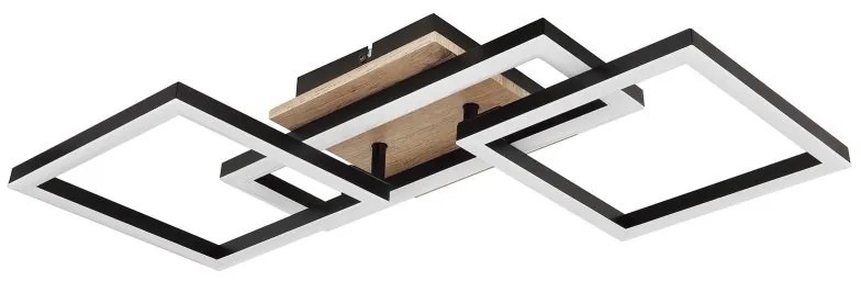 Plafoniera LED design indistrial Bossy negru 70x31cm