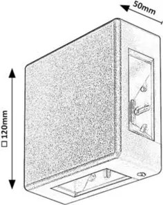 Aplica LED iluminat exterior ambiental IP54 Lippa negru