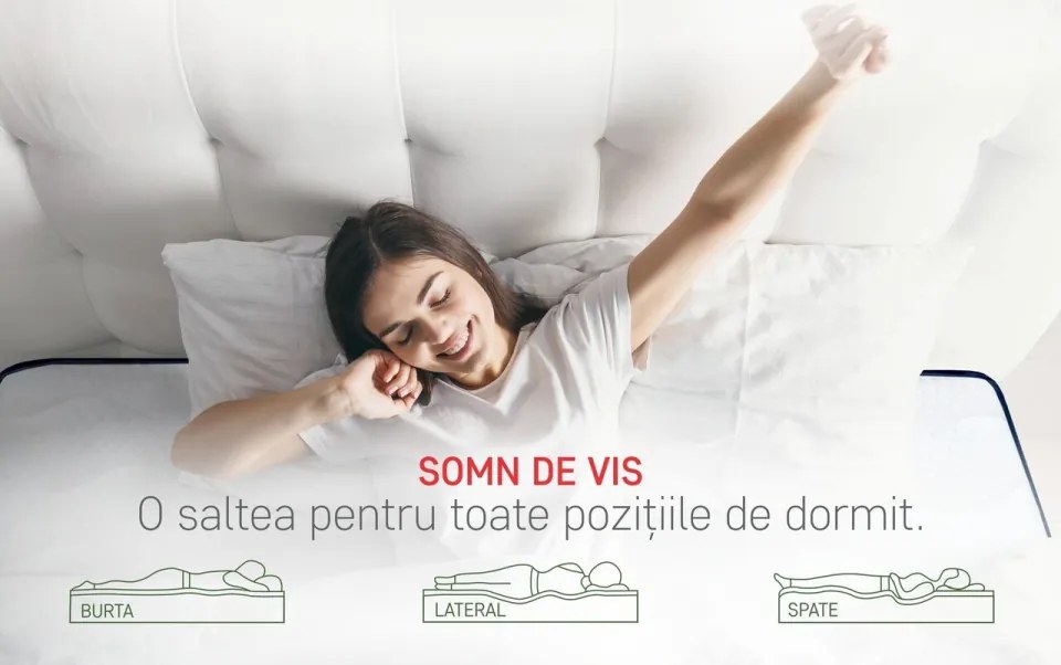 Saltea endurance pocket memory 7 zone de confort, 140x190 cm