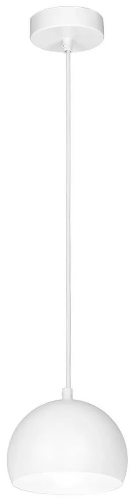 Pendul pe cablu SOOL 1xE27/15W/230V, diam. 15 cm, alb