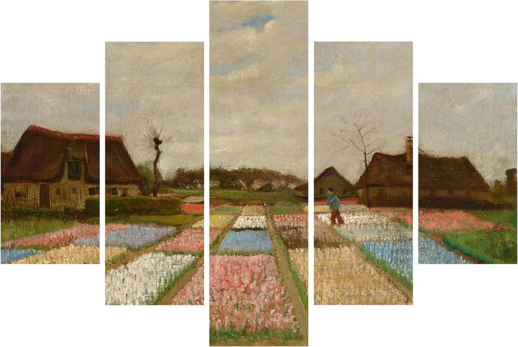Tablou - Vincent van Gogh, Flower Beds in Holland, reproducere (150x105 cm)