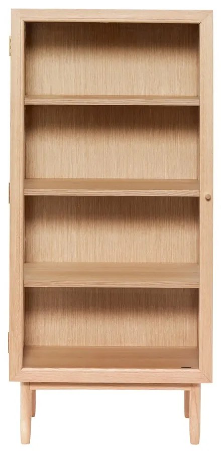 Vitrină lemn din lemn de stejar 60x130 cm Kaiser – Hübsch