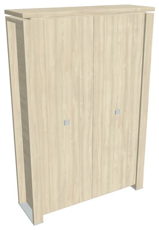 Dulap înalt pentru haine Verno+ 140 x 46 x 210 cm, salcâm