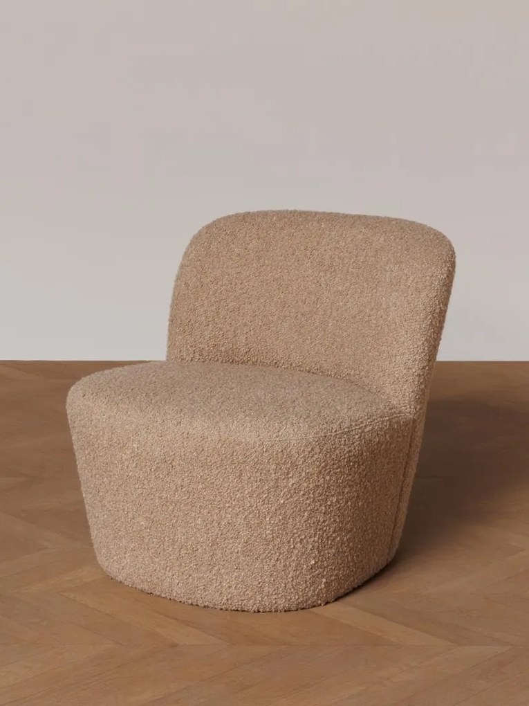Fotoliu bej, stofa boucle, Birman