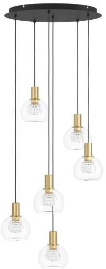 Lustră LED dimabilă pe cablu Eglo 390279 TERQUE 6xLED/5,4W/230V 3000K d. 54 cm