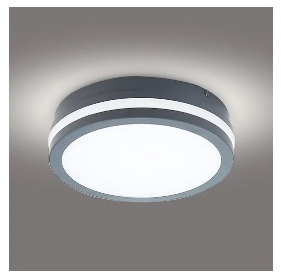 Brilagi - Aplica LED de exterior cu senzor BENE LED/18W/230V Ø22 cm IP54