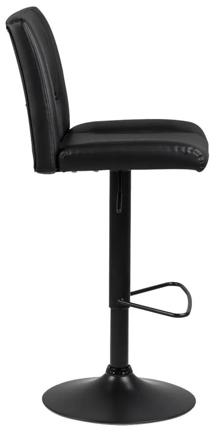 Scaun bar cu înălțime ajustabilă Actona Sylvia, negru