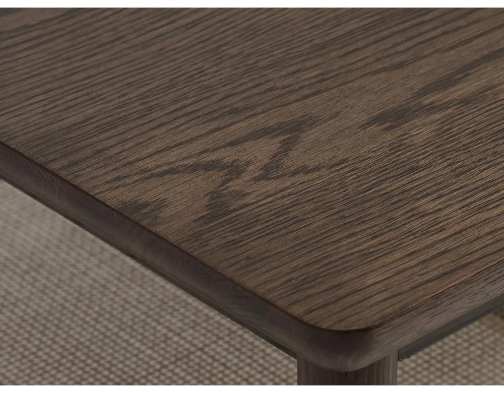 Măsuță de cafea maro cu blat cu aspect de lemn de stejar 60x120 cm Barrali – Unique Furniture