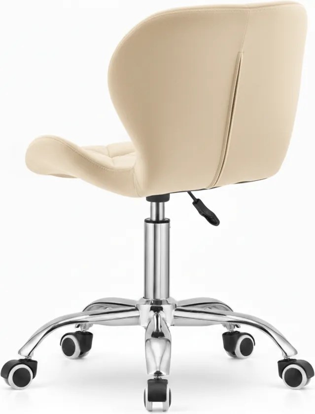 Scaun de birou crem AVOLA VELVET