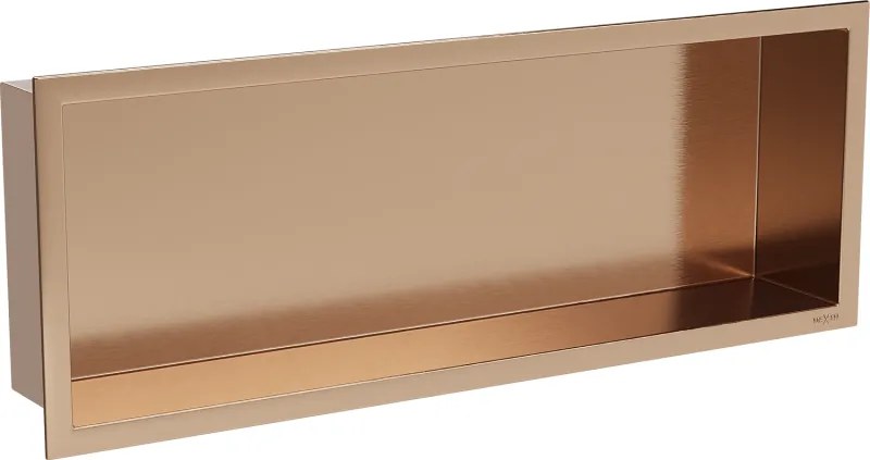 Mexen X-Wall-R raft de nișă cu flanșă 60 x 20 cm, cupru periat - 19C0602010