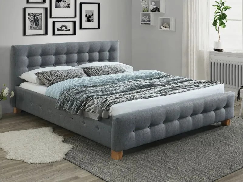 OFERTA Pat tapitat gri BARCELONA 160 x 200 cm II. calitate