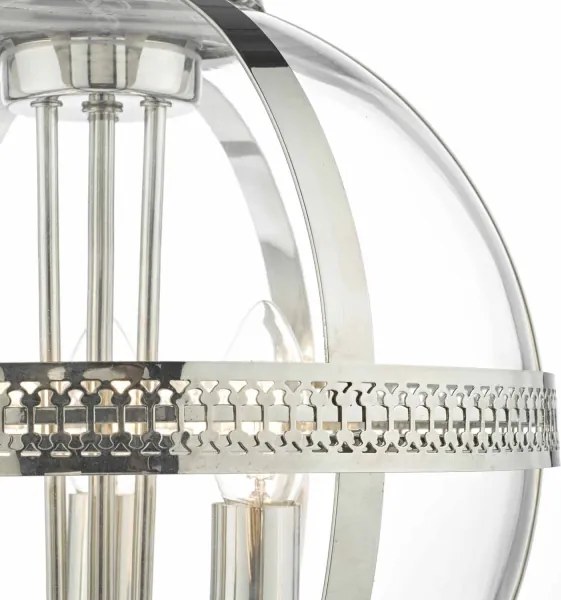 Där Lighting VAN0338 - Candelabru pe lanț VANESSA 3xE14/40W/230V crom lucios