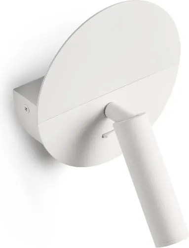 Aplica cu reader LED directionabil stil minimalist DUAS USB C alb