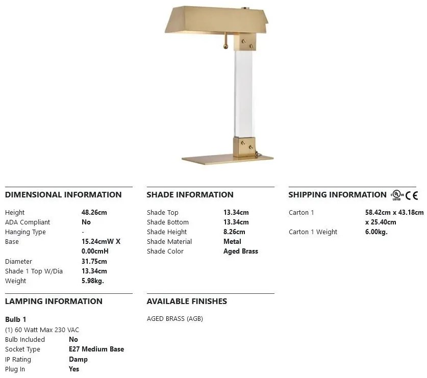 Veioza, lampa de masa design modern HUNTS POINT