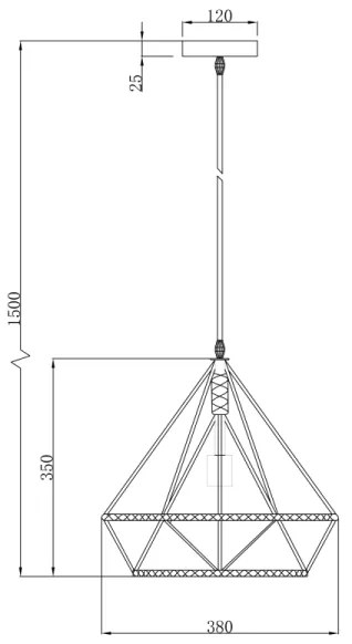 Globo 69029 - Lustră pe cablu ULLEU 1xE27/60W/230V