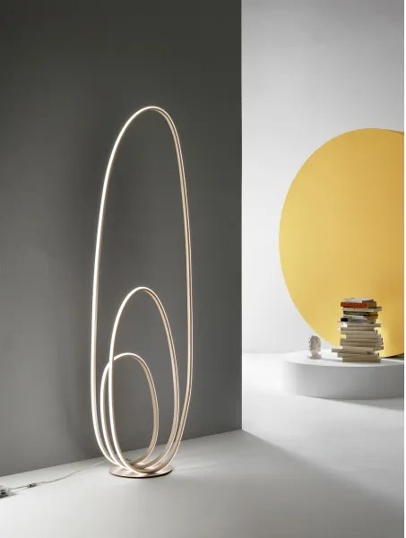 Ondaluce - Lampadar LED reglabil GOLDEN LED/45W/230V 160 cm auriu