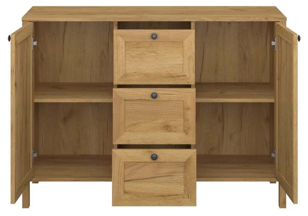 Comodă Keira 2D3S (Stejar craft auriu). 1052992