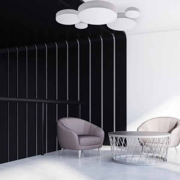 Brilagi - Plafonieră LED RGBW dimabilă CLARE 1xE27/9W/230V Wi-Fi albă