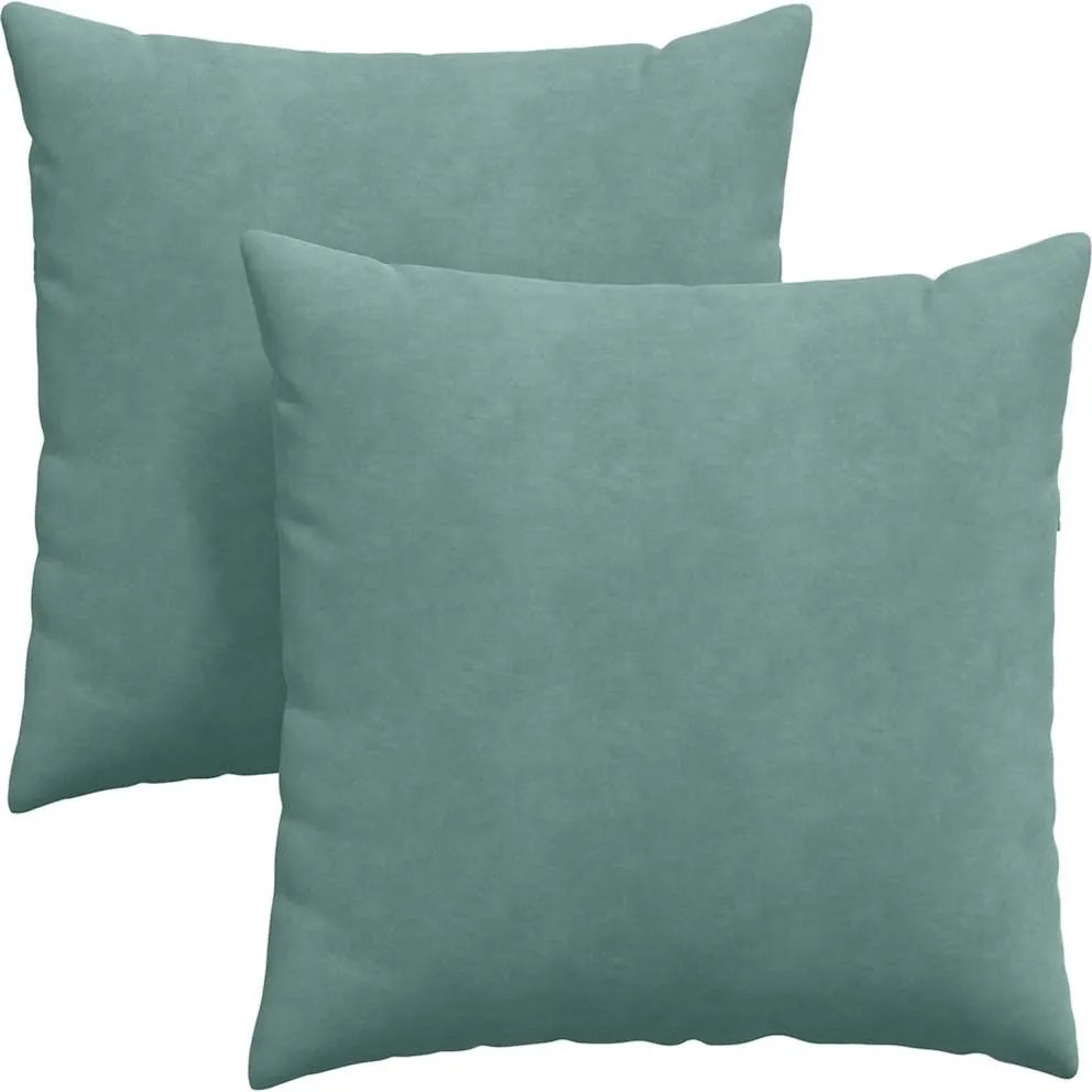 vidaXL Perne pentru canapea 2 pcs Verde Mării 80 x 80 cm