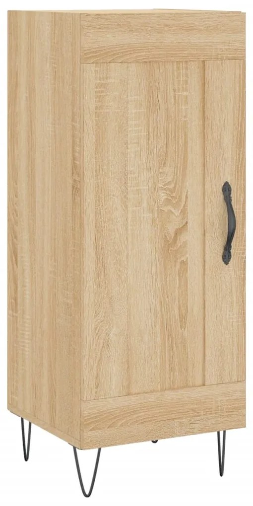 vidaXL Servantă, stejar sonoma, 34,5x34x90 cm, lemn compozit