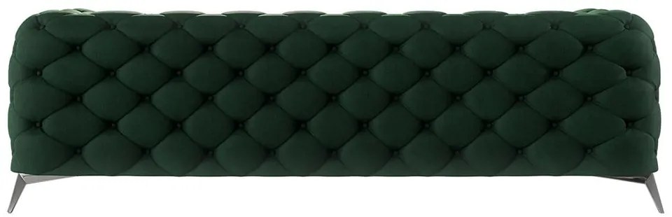 Canapea verde-închis cu tapițerie din catifea 243 cm Chelsea – Ropez