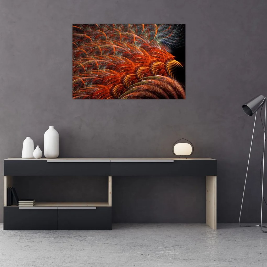 Tablou - Pene de imitație abstractă (90x60 cm)