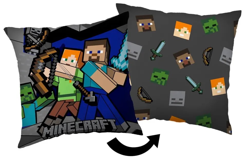 Pernă decorativă pentru copii Minecraft Survival Mode – Jerry Fabrics