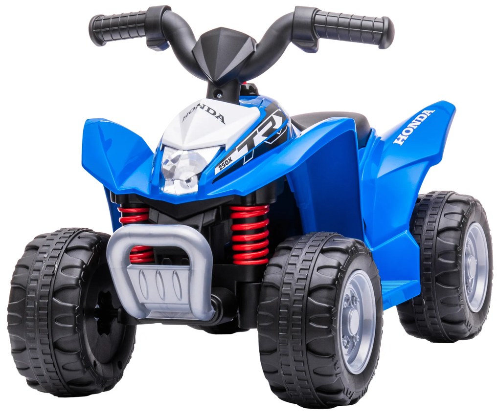 AIYAPLAY ATV Electric pentru Copii 18-36 Luni cu Lumini LED, Claxon și Pedale, 65.5x38.5x43.5 cm, Albastru | Aosom Romania