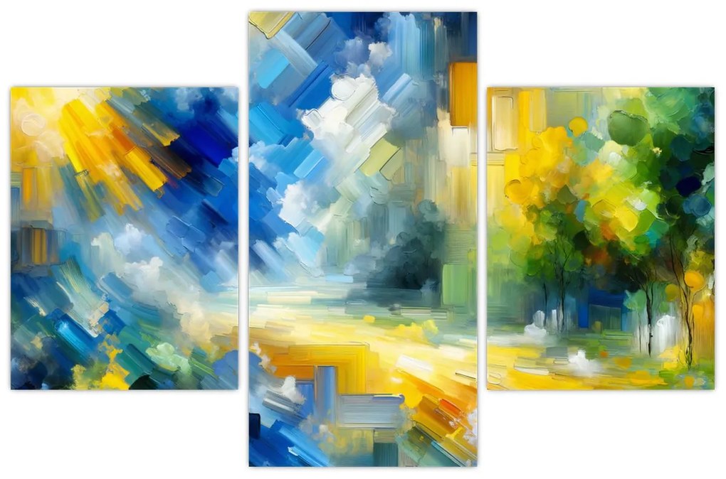 Tablou - Zi însorită abstractă (90x60 cm)