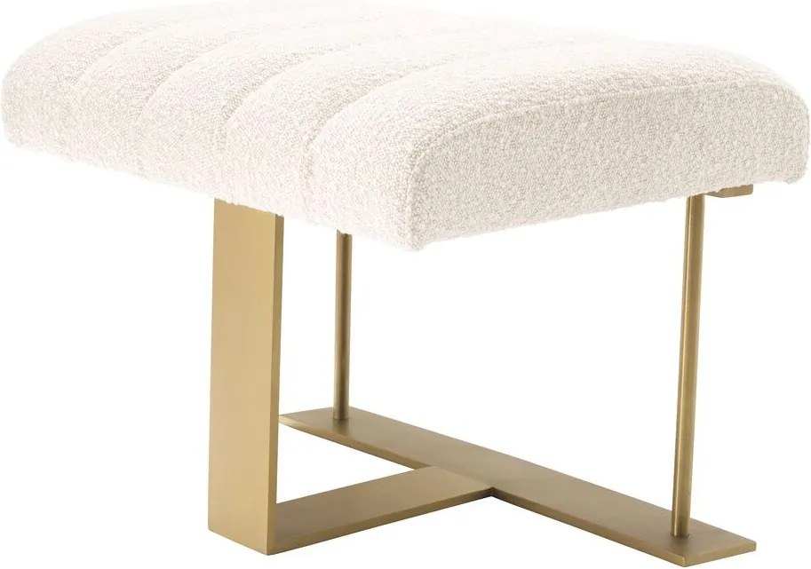 Taburete elegant design LUX McGuire, boucle crem 115662 HZ