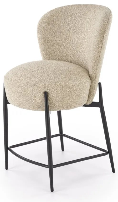 Scaun de bar H126 stofa bej H95 cm