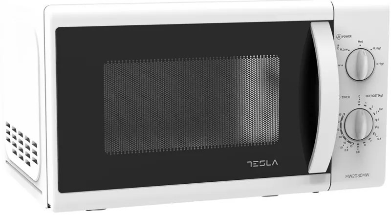 Cuptor cu microunde Tesla MW2030MW, 20 L, Dezghetare, 700 W, 5 trepte de putere, Alb