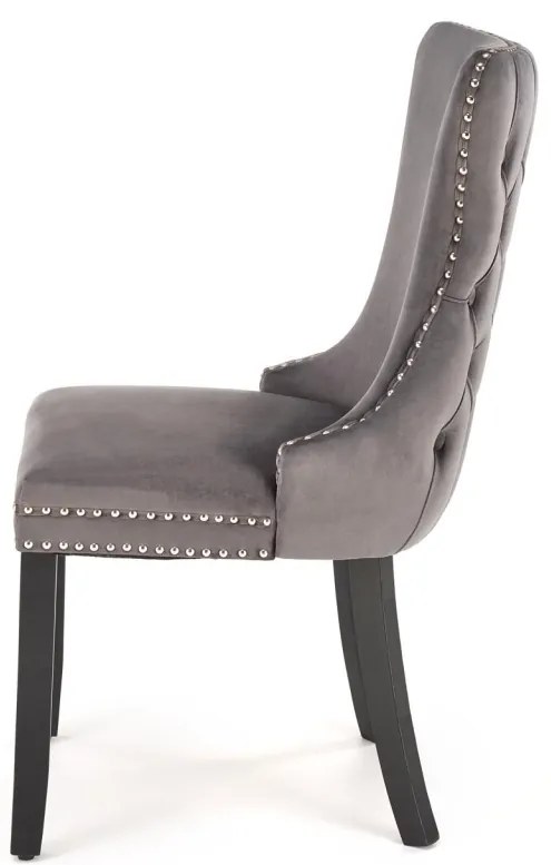 Scaun Alda velvet gri H95 cm