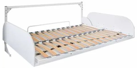 Pat rabatabil orizontal single - SIMPLE 90 (90X200) - Alb Mat