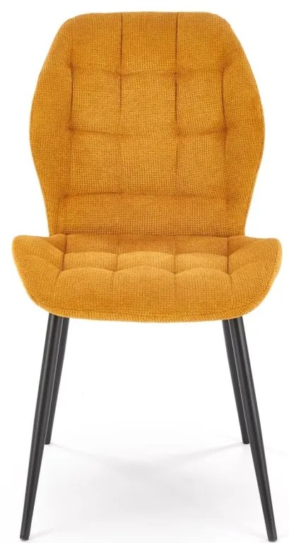 Scaun K548 stofa mustariu H84 cm