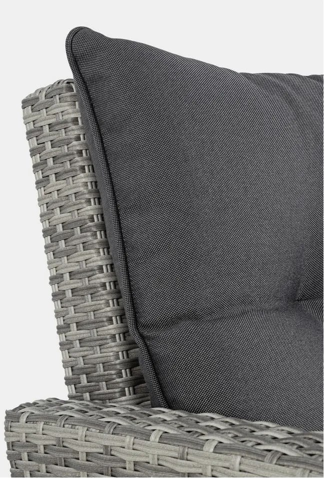 Set mobilier de grădină gri din ratan artificial pentru 6 persoane Ariel – Bizzotto
