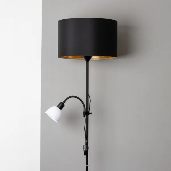 Brilagi - Lampă de podea CERIA 1xE27/100W/230V + 1xE14/25W neagră