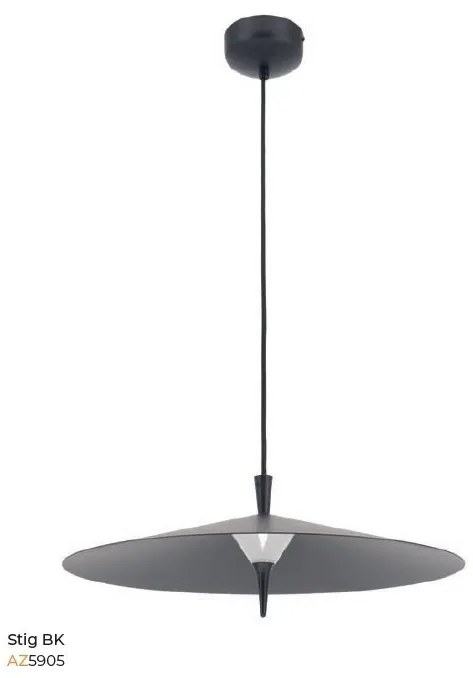 Lustra LED suspendata design decorativ STIG BK