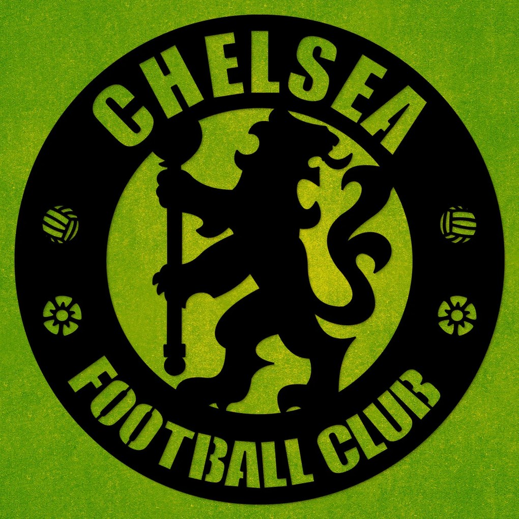 DUBLEZ | Logo din lemn pentru perete - Chelsea FC