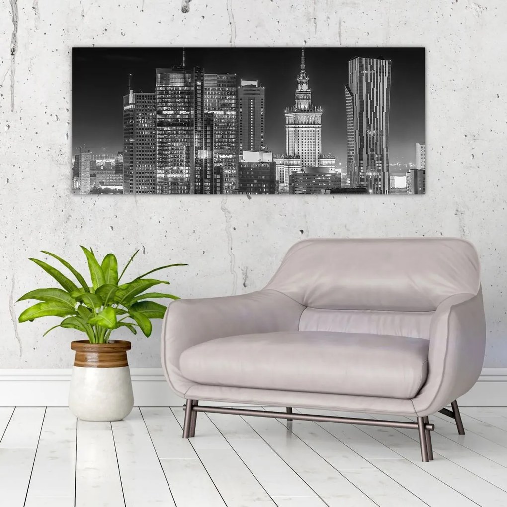 Tablou - Alb și negru New York (120x50 cm)