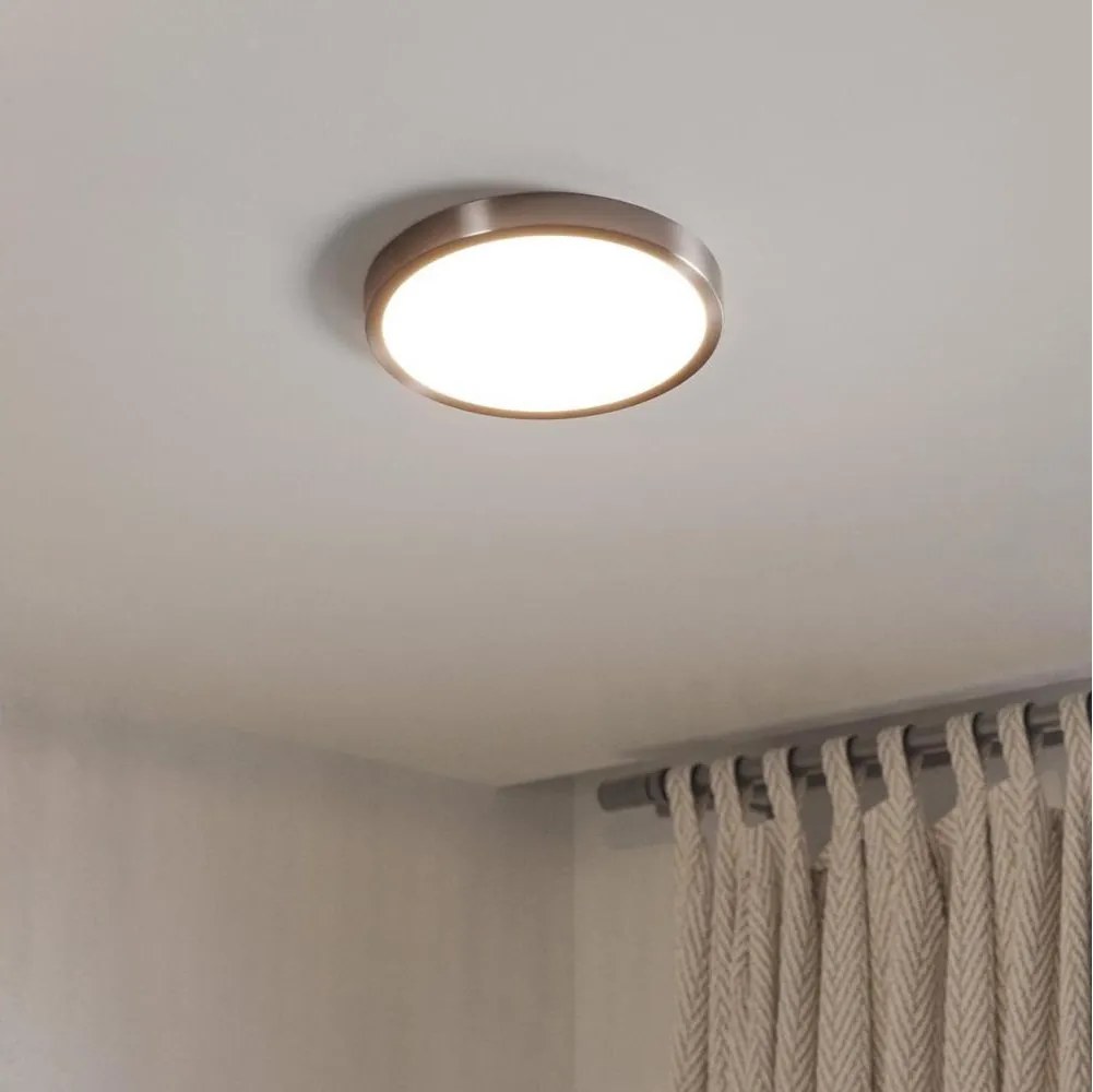 Eglo 901317 - Plafonieră LED FUEVA LED/14,2W/230V 2700/4000/6500K Ø 27,8 cm crom