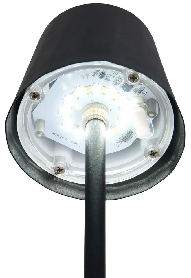 Veioză negru-mat LED cu abajur din metal (înălțime 21 cm) Diaz – Trio
